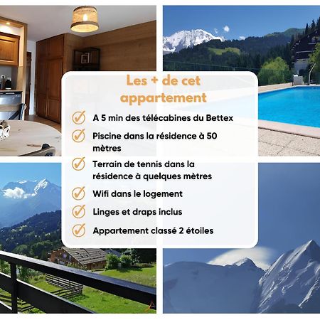 Duo Des Alpages Vue Exceptionnelle Sur Le Mont Blc Daire Saint-Gervais-les-Bains Dış mekan fotoğraf
